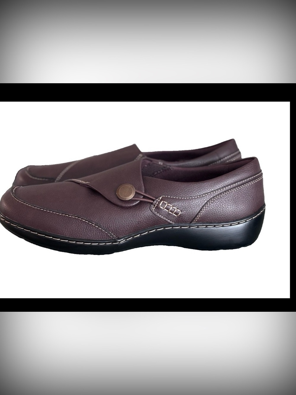NWT Clarks Collection Cora Teresa Redwood Brown Comfort Size 12 Wide